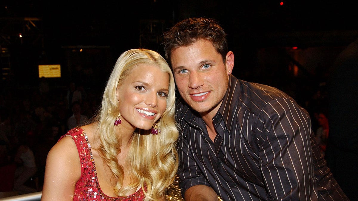 Nick Lachey and Jessica Simpson in 2003