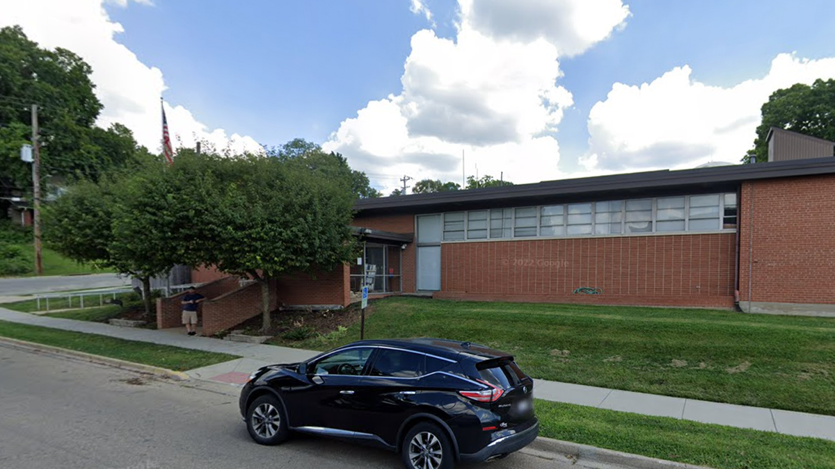 Entrance to Franklin Police Dept, Franklin, Ohio