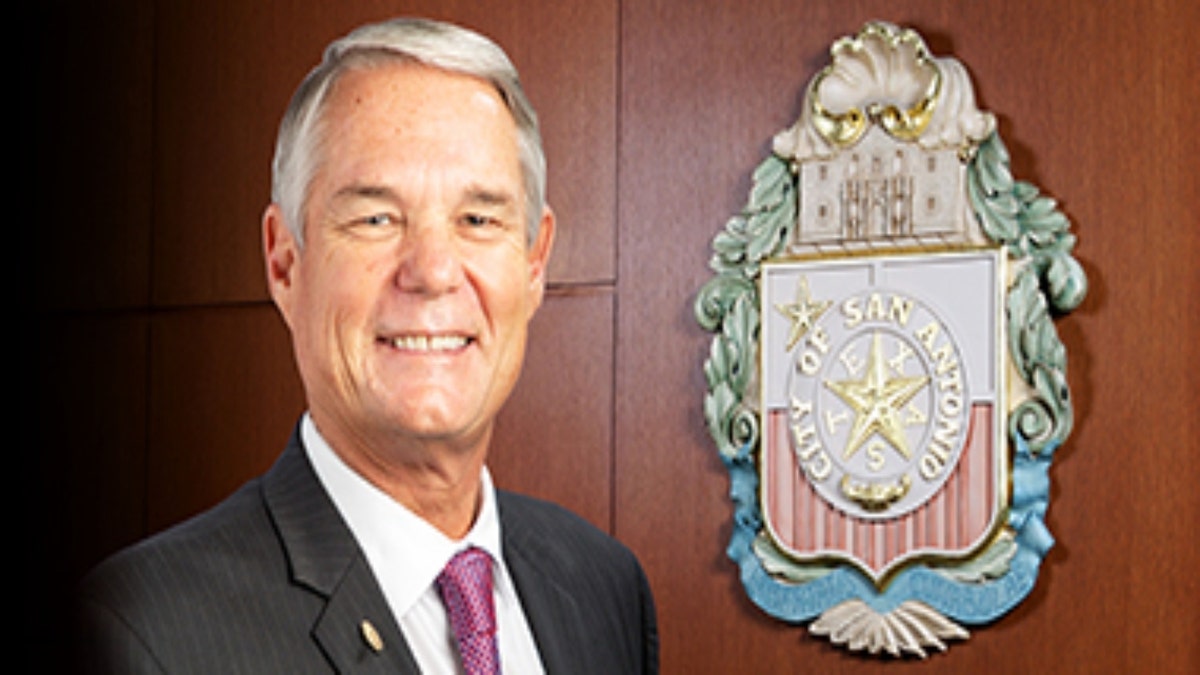 Councilman Clayton Perry with San Antonio city seal