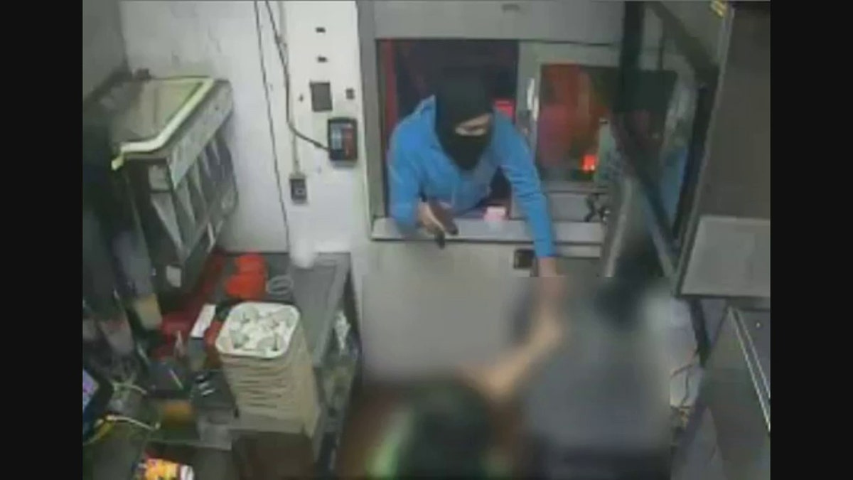 armed robbery at drive-thru window 