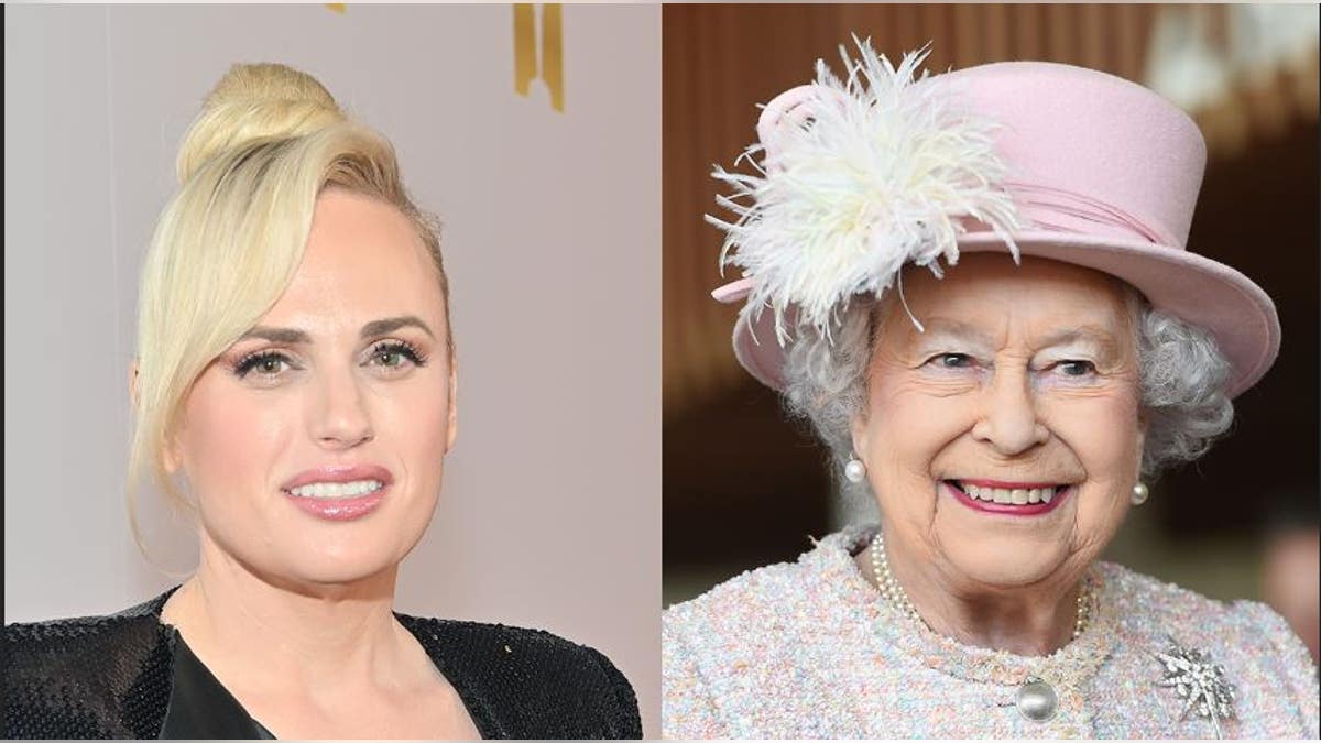 Split of Rebel Wilson and Queen Elizabeth