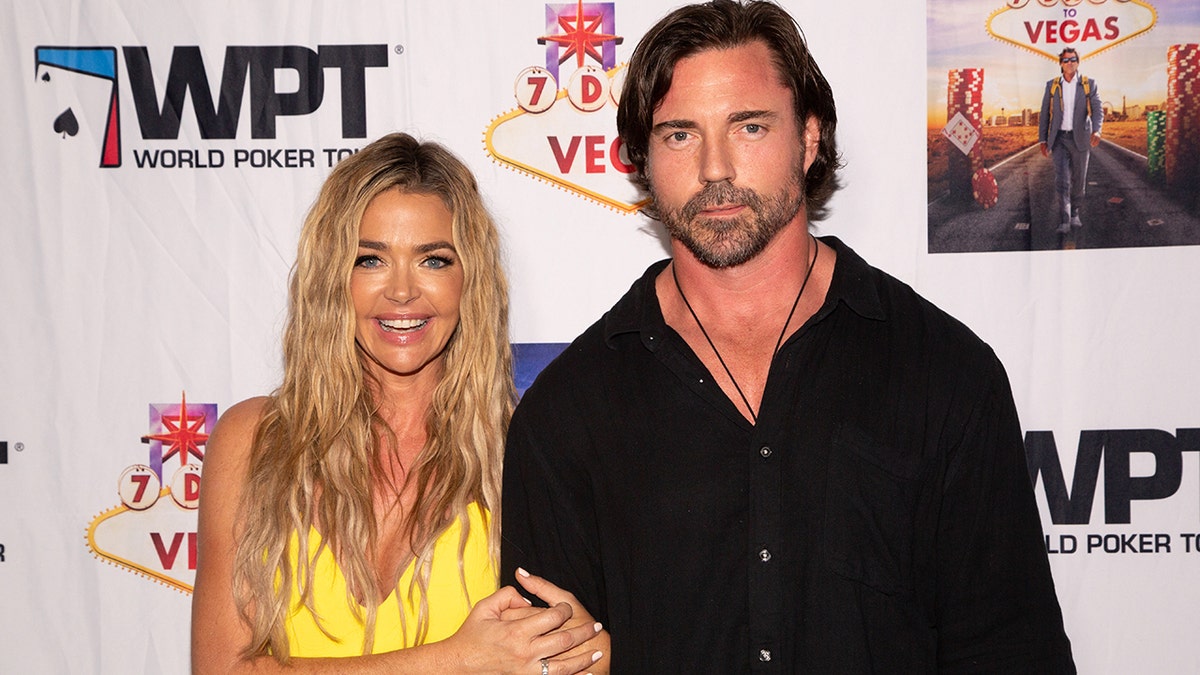 Denise Richards and Aaron Phypers at a premiere