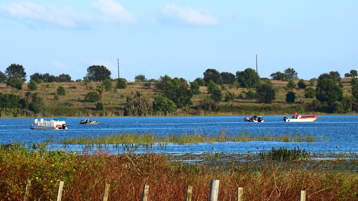 boats on Lake Annie