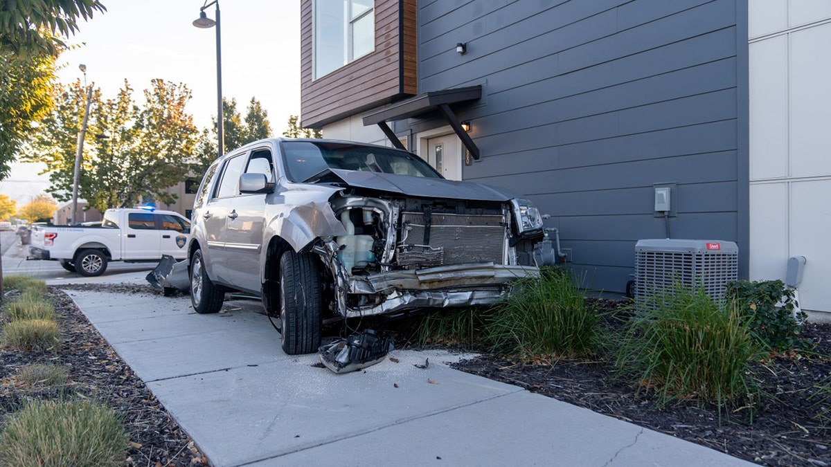 crashed SUV near I-80