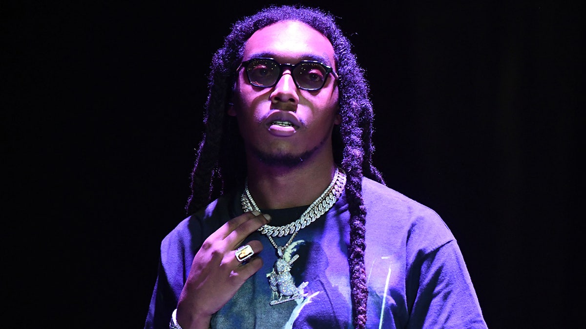 Takeoff sang on stage during 92.3 Real Street Festival in 2019