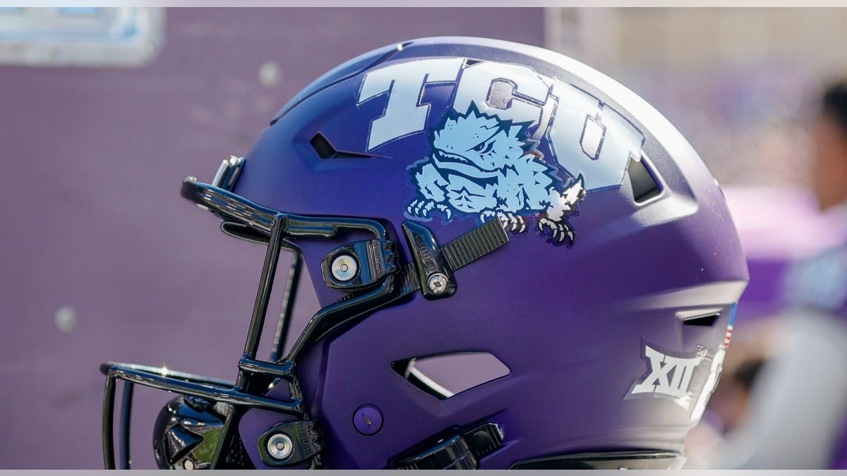 TCU helmet close-up