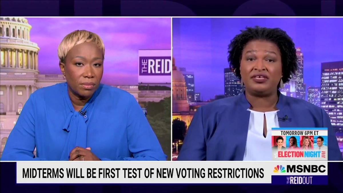 Stacey Abrams and Joy Reid