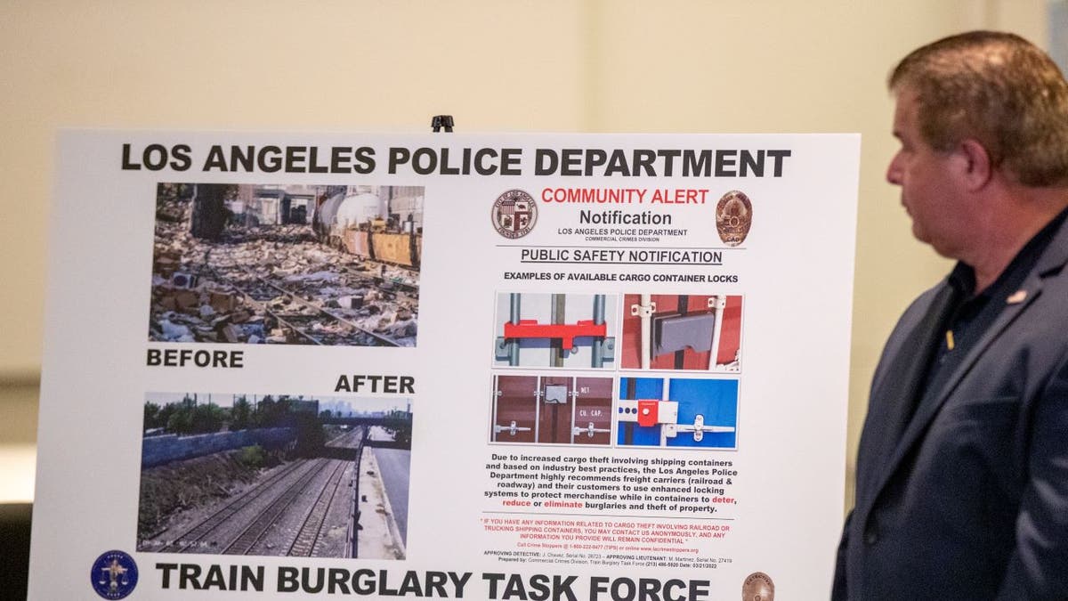 LAPD train burglary press conference