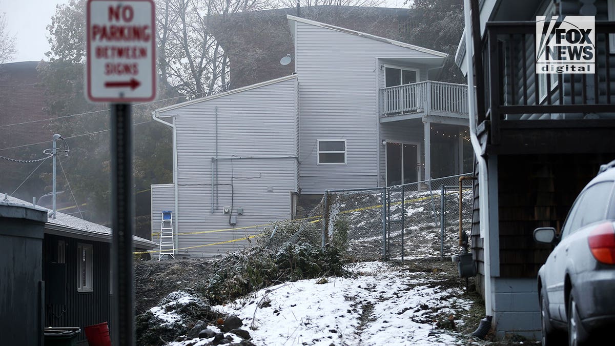 University of Idaho house where 4 students were killed shows blood stains on the outside