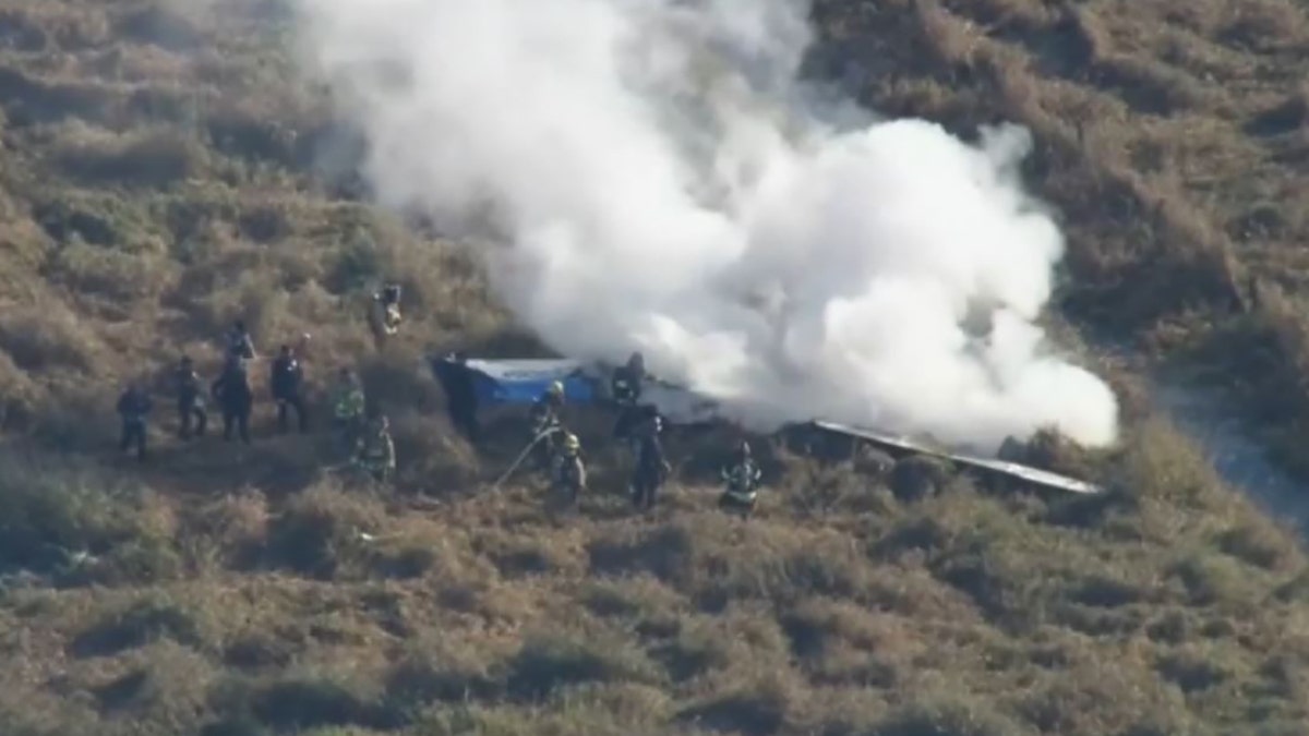 plane wreckage in field