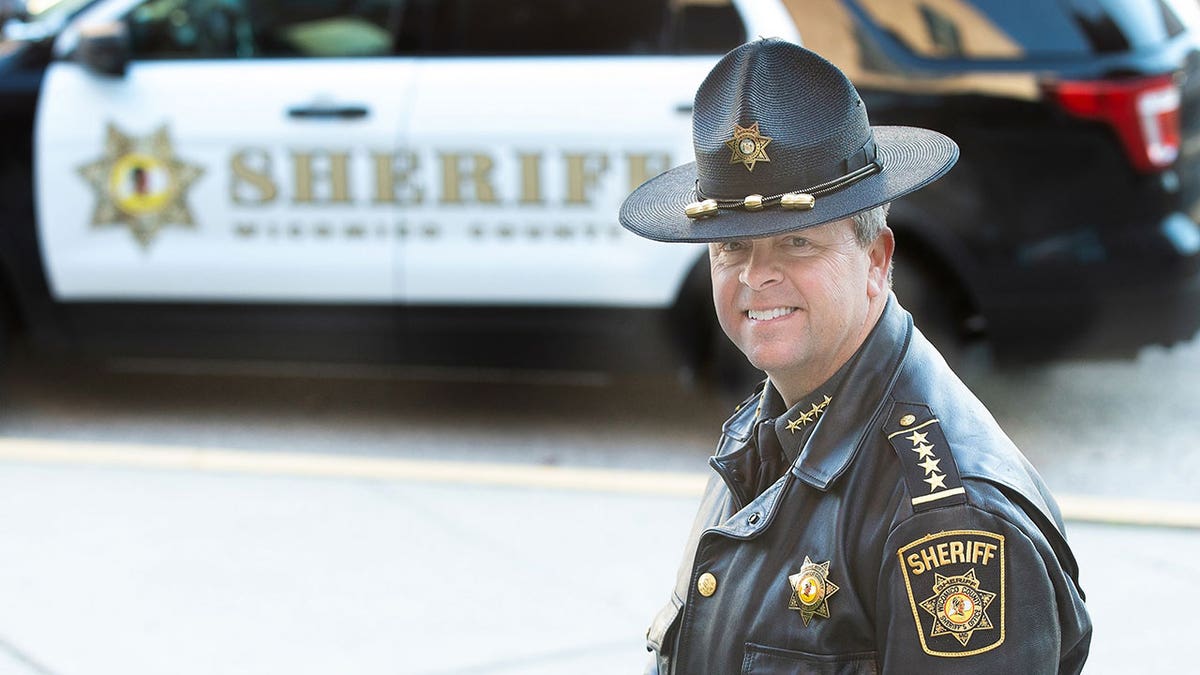 Wicomico County Sheriff smiles in re-election bid photo