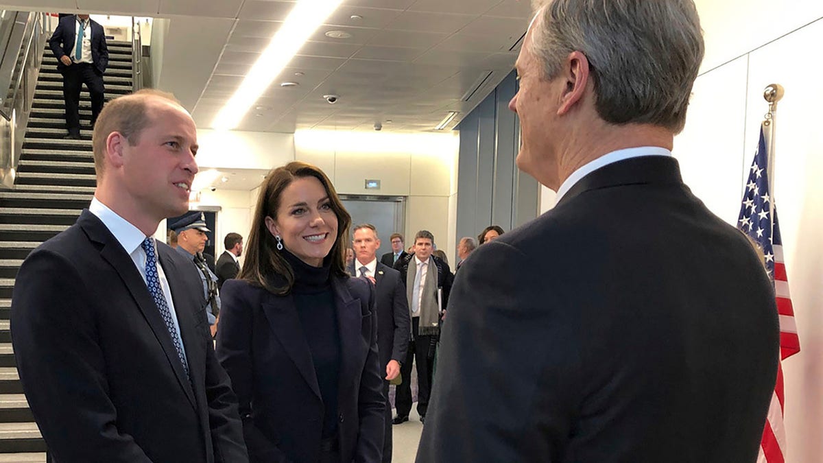 Prince William and Kate Middleton arrive in Boston