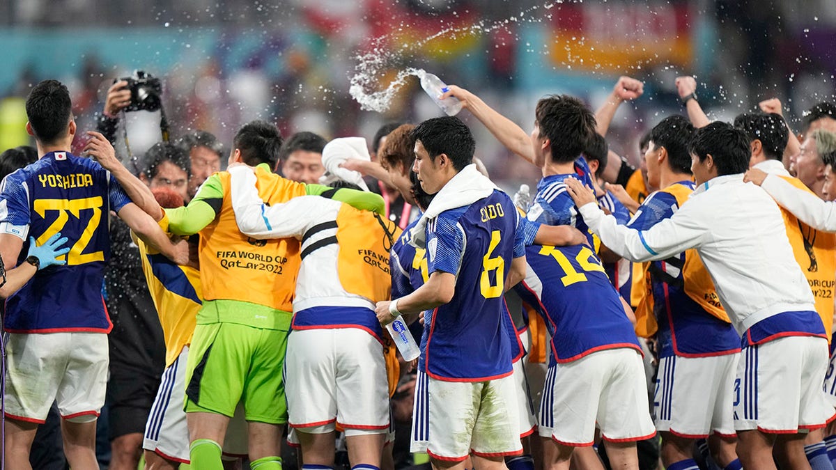 Japan team celebrates win