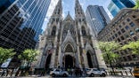 Exterior shot showing st. patrick's cathedral in NYC