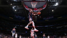 Wizards' Kyle Kuzma blows wide-open dunk attempt vs 76ers