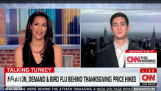 CNN host jokes Americans will have to eat smaller portions this Thanksgiving due to inflation