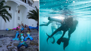 Mermaids rescued a scuba diver who lost consciousness