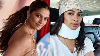 Camila Alves McConaughey hurts neck falling down stairs, says she's OK: 'Sh** Happens''