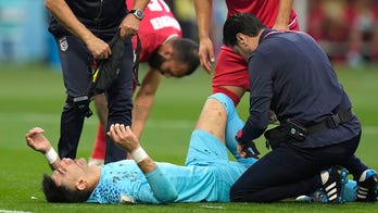 World Cup 2022: Iranian goalkeeper leaves game bloodied, on stretcher after bumping heads with teammate