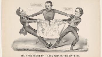 On this day in history, November 8, 1864, President Lincoln defeats Gen. McClellan to win re-election