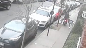 Man on scooter drags 12-year-old girl by necklace in brazen caught-on-video robbery