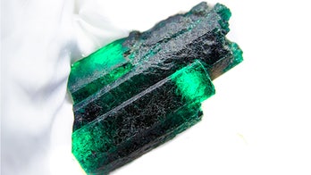 Guinness World Records identifies largest uncut emerald weighing 3 pounds and resembling a rhino horn