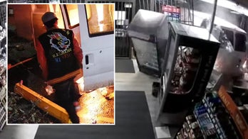 Thieves steal ATM after crashing van into store, start fire trying to open machine: police