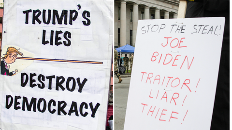 Demonizing political opponents delegitimizes America and could lead to violence, liberal scholar says