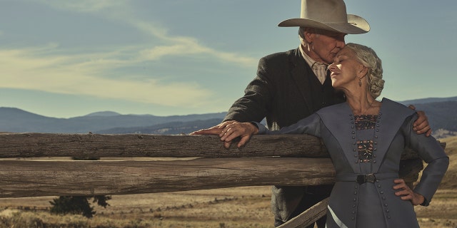 Harrison Ford como Jacob Dutton y Dame Helen Mirren como Kara Dutton.