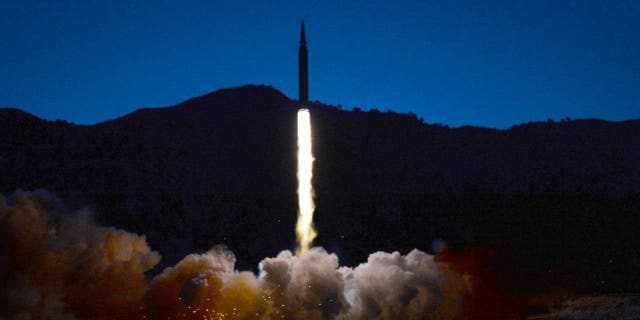 State media reports say a hypersonic missile was tested at an undisclosed location in North Korea, on January 11, 2022, in this photo released by the North Korean Central News Agency.