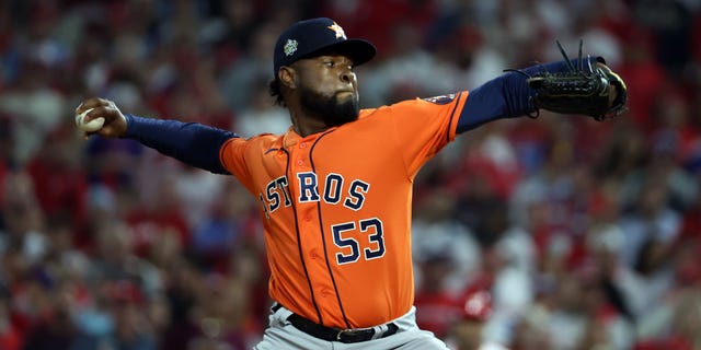Astros pull Cristian Javier from start despite World Series history on the line 4 Cristian Javier #53 of the Houston Astros delivers a pitch against the Philadelphia Phillies during the first inning in Game Four of the 2022 World Series at Citizens Bank Park on November 02, 2022, in Philadelphia, Pennsylvania.