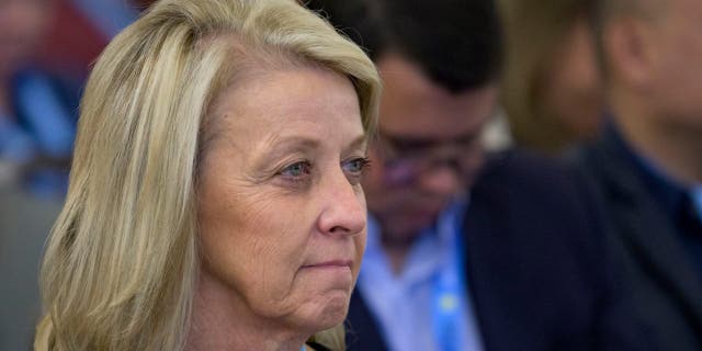 Nevada Secretary of State Barbara Cegavske attends the summer conference of the National Association of Secretaries of State in Baton Rouge, La., July 8, 2022.
