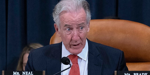 Representative Richard Neal, D-Mass., chairman of the House Ways and Means Committee, speaks during a hearing on Capitol Hill in Washington, June 8, 2022. 