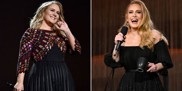 Adele, pictured in 2017 and 2022, originally began her weight loss journey in 2016.