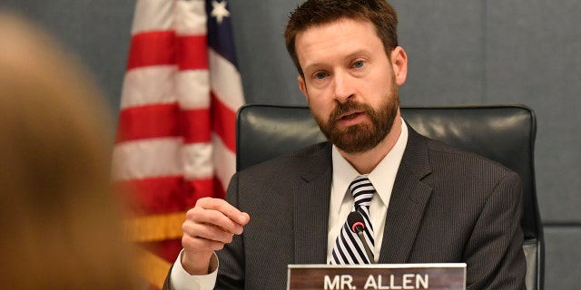 WASHINGTON, DC - FEBRUARY 28: Committee chairman and council member, Charles Allen (D-Ward6). As head of the District's Judiciary and Public Safety Committee, Allen was an architect of the criminal code legislation and a driving force behind its passage.