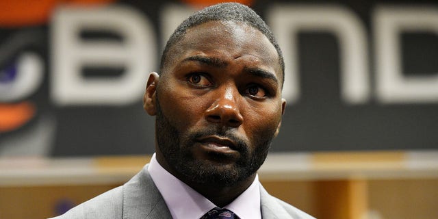 Anthony Johnson enters the arena ahead of the Ligh Heavyweight Title Bout against Daniel Cormier at KeyBank Center on April 8, 2017 in Buffalo, New York. 