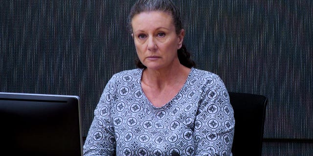 Kathleen Folbigg appears via video link during a convictions inquiry at the NSW Coroners Court in Sydney, Australia, on May 1, 2019. New evidence suggests that a rare genetic variant was present in both daughters, which could have caused heart arrhythmias and sudden death.