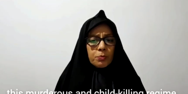 Farideh Moradkhani, nephew of Ayatollah Khomeini, spoke out against her uncle and his regime in a video posted by her brother online. 