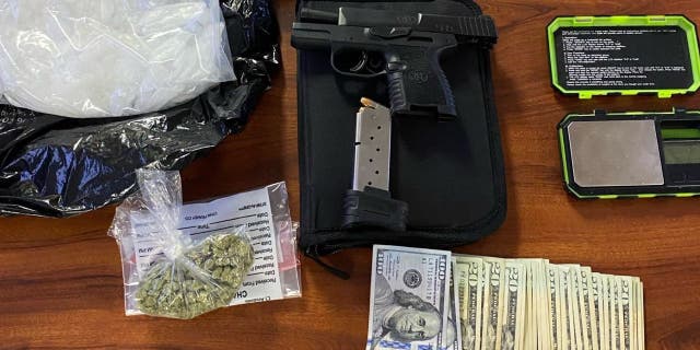 Some of the illicit fentanyl and contraband seized in Butler County, Ohio by the Butler Undercover Regional Narcotics team (BURN).