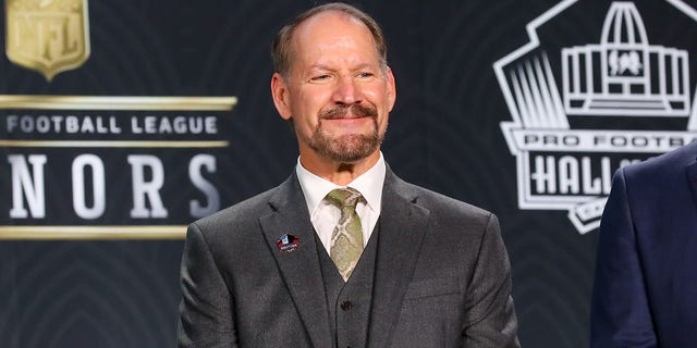 Pro Football Hall of Fame member Bill Cowher during the Hall of Fame Press conference during the NFL Honors on Febr 1, 2020 at the Adrienne Arsht Center in Miami.