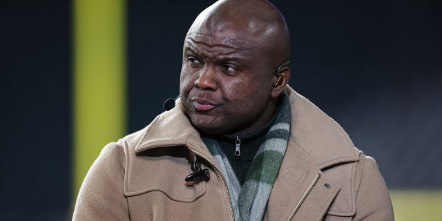 Former NFL player and current NFL analyst Booger McFarland looks on before the game between the Philadelphia Eagles and the Washington Commanders at Lincoln Financial Field on Nov. 14, 2022 in Philadelphia.