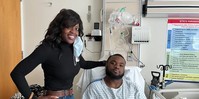 Brenda Hollins said Michael has been discharged from the hospital after getting wounded in an on-campus shooting at the University of Virginia.