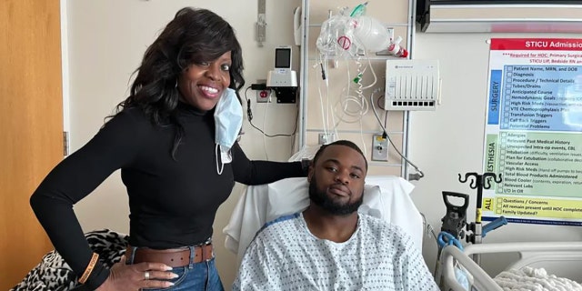 Brenda Hollins said Michael has been discharged from the hospital after getting wounded in an on-campus shooting at the University of Virginia.