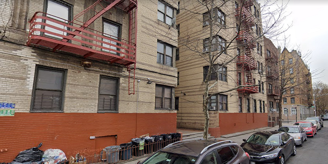 The children were found behind this apartment building in the Bronx borough of New York City on Nov. 9, 2020.