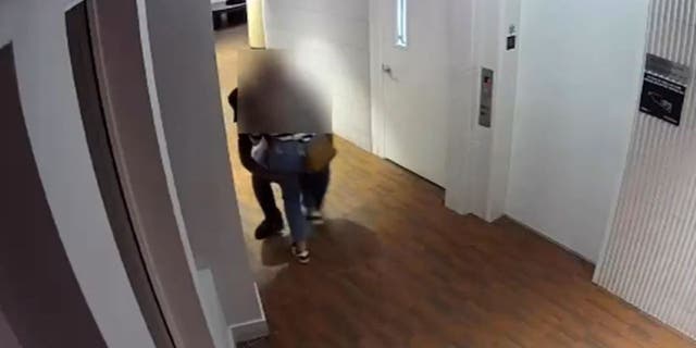 The NYPD released surveillance of a man following a woman into a building and groping her.