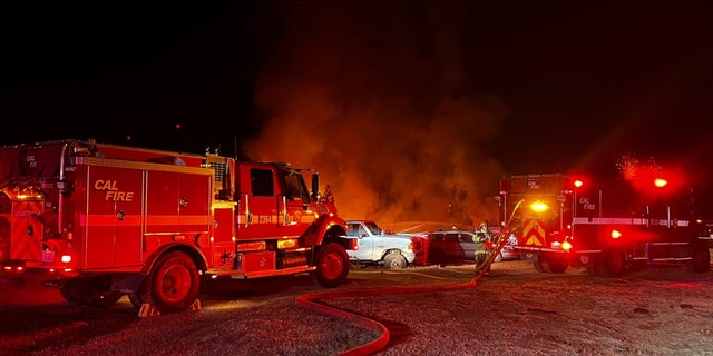 The CAL FIRE Nevada-Yuba-Placer Unit responds to the California fire