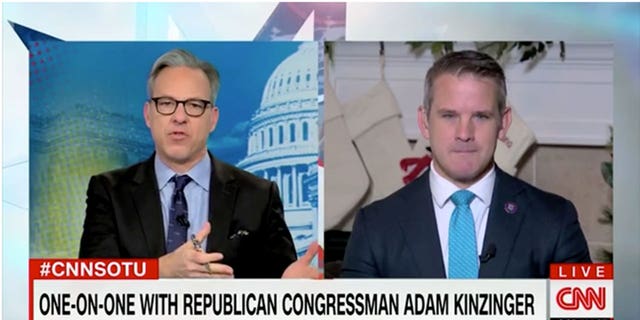 Rep. Adam Kinzinger joins CNN's Jake Tapper on Sunday during "State of The Union."