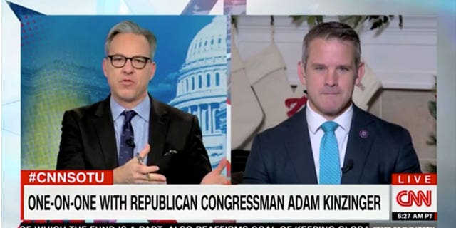 Rep. Adam Kinzinger joins CNN's Jake Tapper on Sunday during "State of The Union."