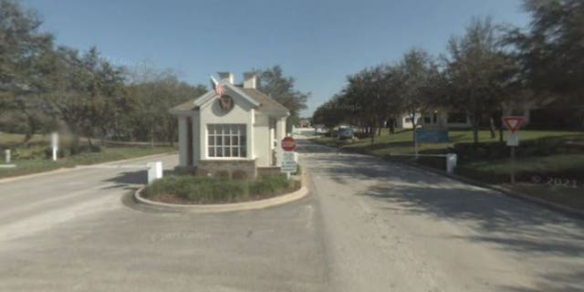 Entrance to Wellington subdivision in Spring Hill, Florida