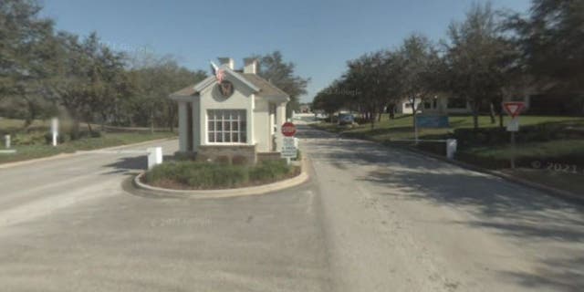 Entrance to Wellington subdivision in Spring Hill, Florida